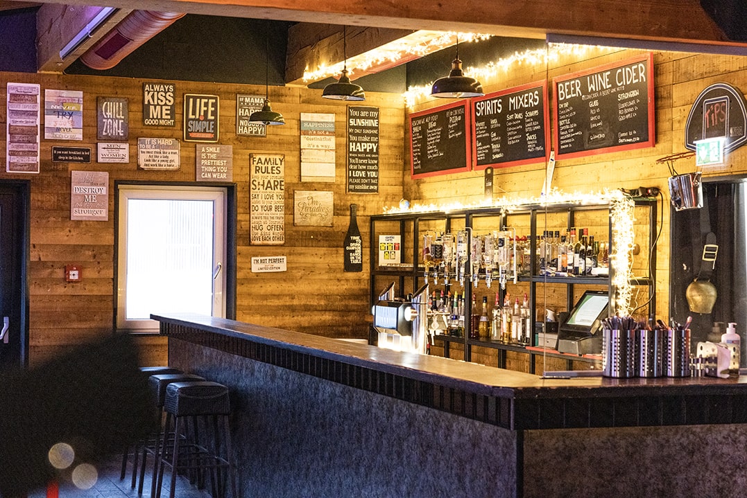 Bar in Austria hostel 