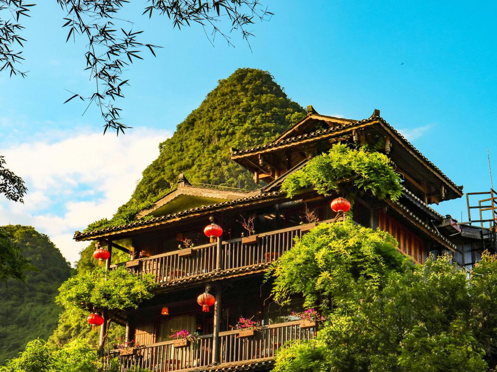Tea rooms at Yangshuo in China