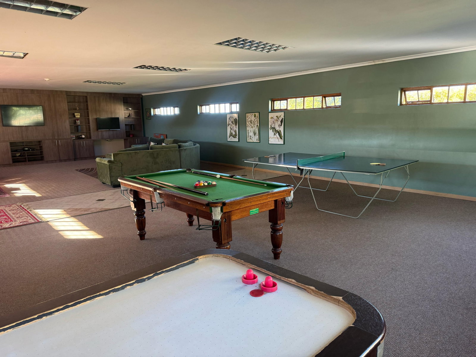 Games room at south africa volunteer programme