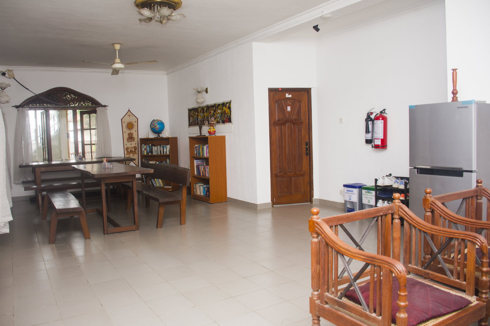 Common area in Volunteer house in Sri Lanka