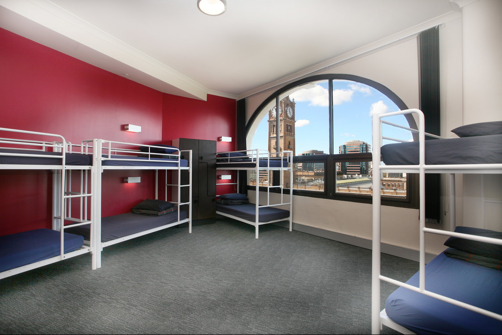 Hostel room with beds in Sydney New South Wales Australia