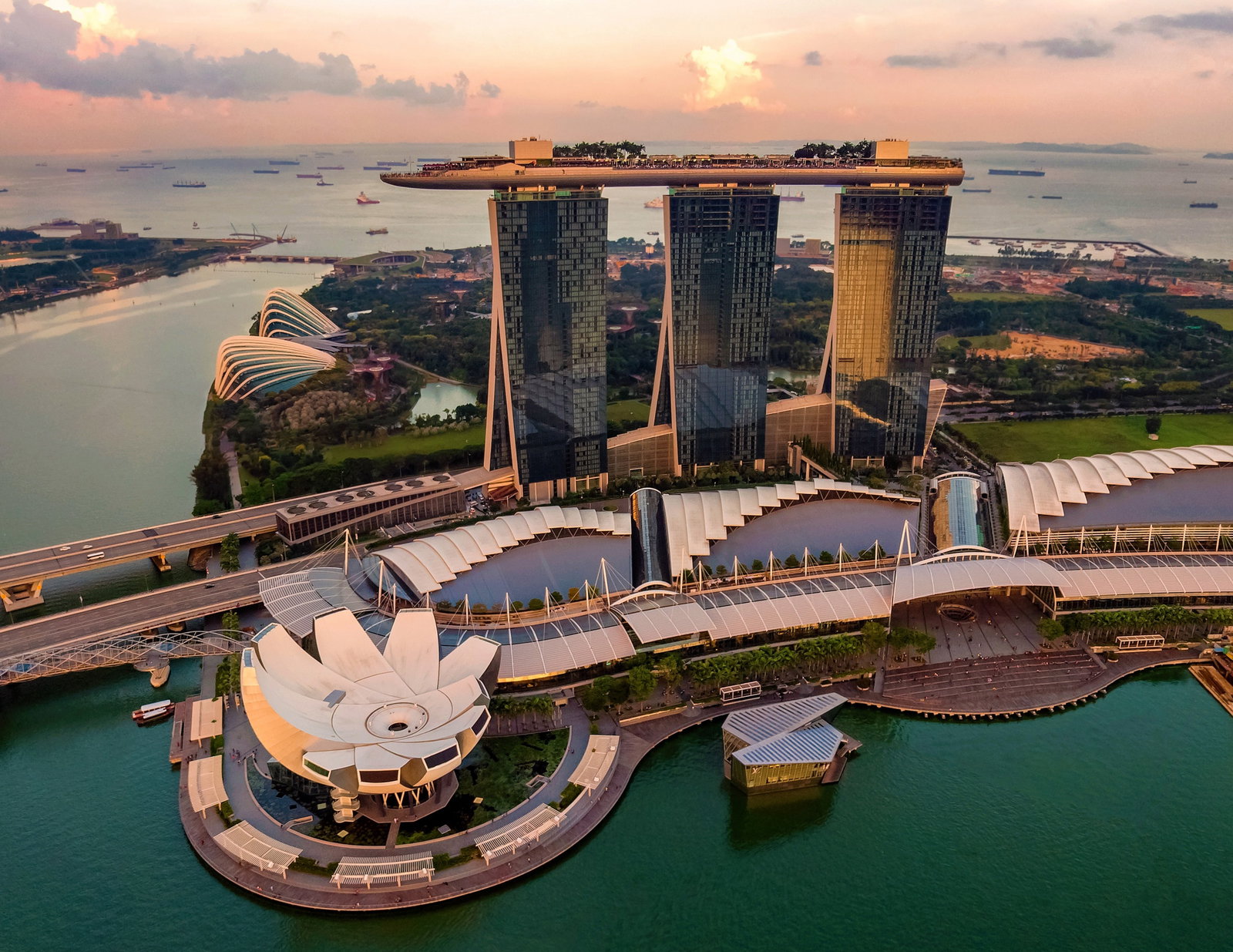 View of Singapore city