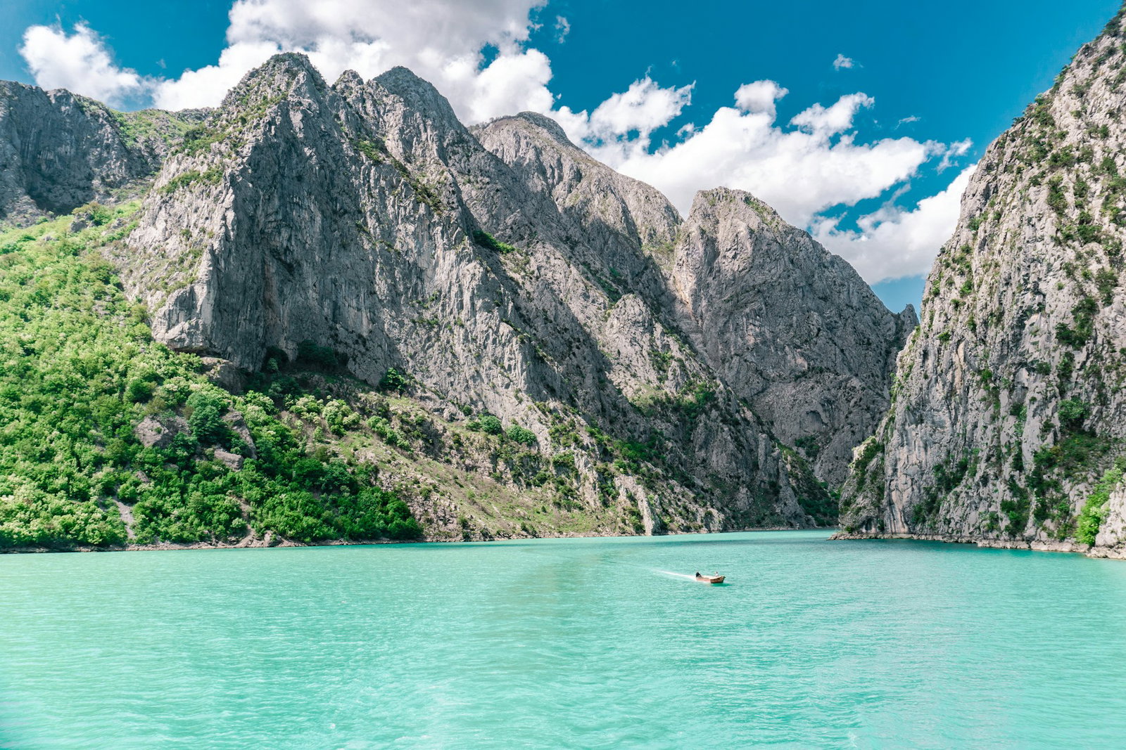 Komani Lake in Albania