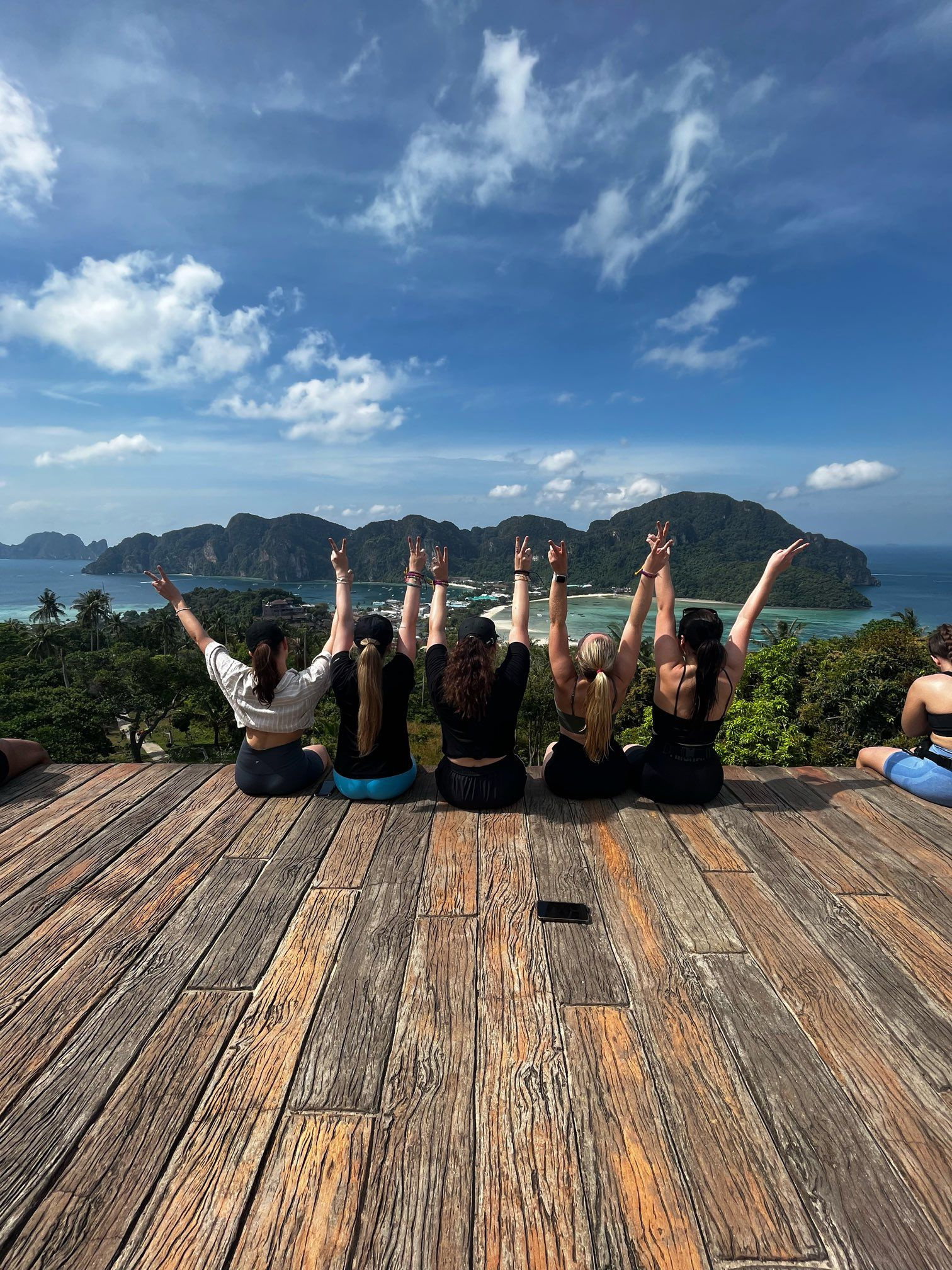 Group travellers at Thailand Koh Phi Phi Viewpoint