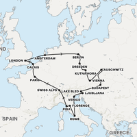 European Getaway Map
