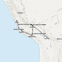 Andean Discovery in Peru Map