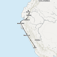 Ecuador & Peru Adventure Map