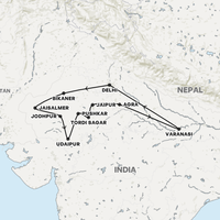 Highlights of North India Map