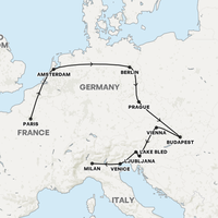 Europe by Train Map