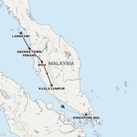 Highlights of Malaysia & Singapore Map