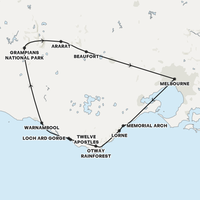 Great Ocean Road Adventure Map