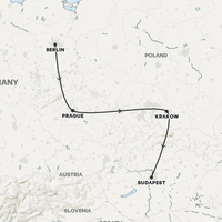 Interrailing - Eastern Europe Map