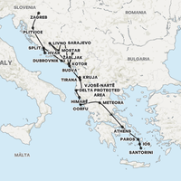 Journey Through The Balkans Map