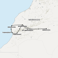 Morocco: Deserts and Beaches Map