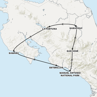 Pure Costa Rica Map