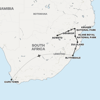 South Africa Adventure Map