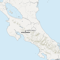 Paid Teaching in Costa Rica Map