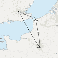 Paris: Christmas or New Year Map