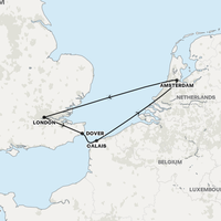 Amsterdam:  Christmas or New Year Map