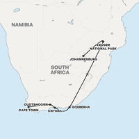 Best of South Africa & Garden Route Map