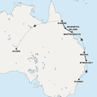 East Coast & Outback Map