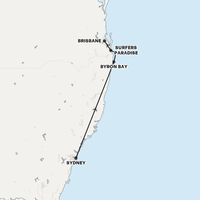 East Coast Work & Travel Map