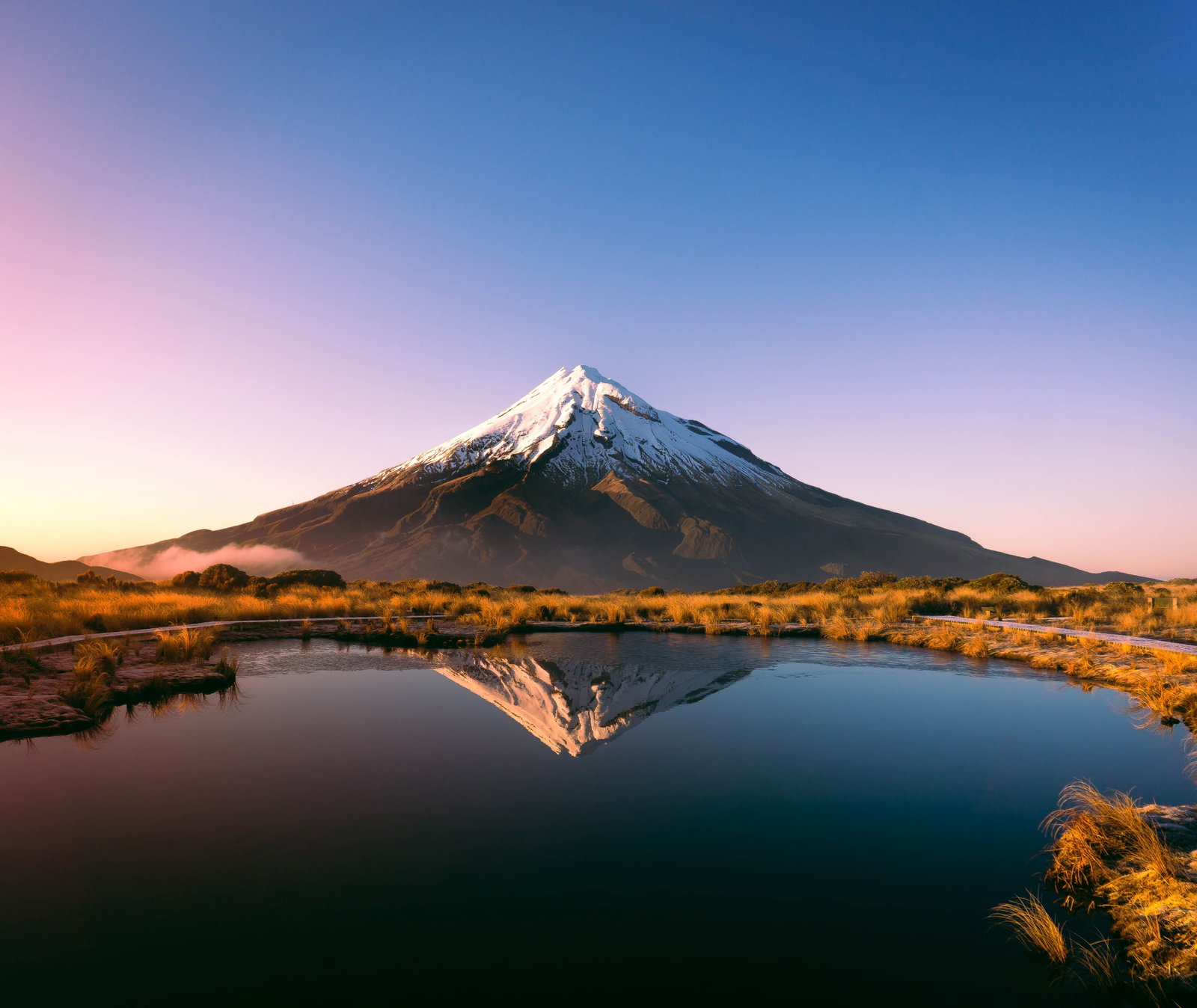 Mount Taranaki, Pouaki Tarns, New Zealand